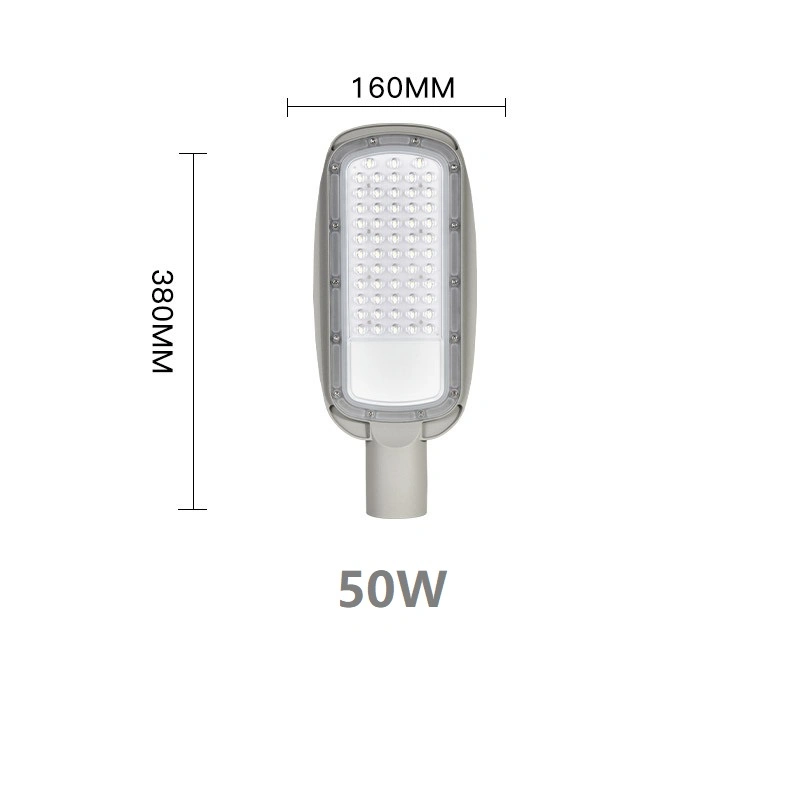 Outdoor Waterproof IP65 High Power IP66 50W 100W 150W Security Ligting LED Road Lamp Garden Yard Sensor Solar or Main LED Street Light