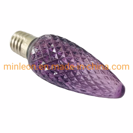 Lampadina natalizia LED sfaccettata C9 decorativa a forma di fragola